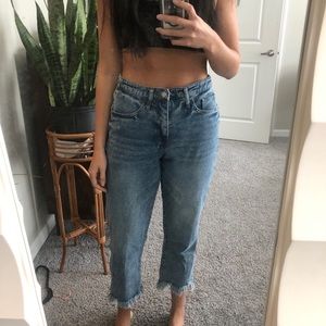 C R O P & Z I P P E R unique jeans